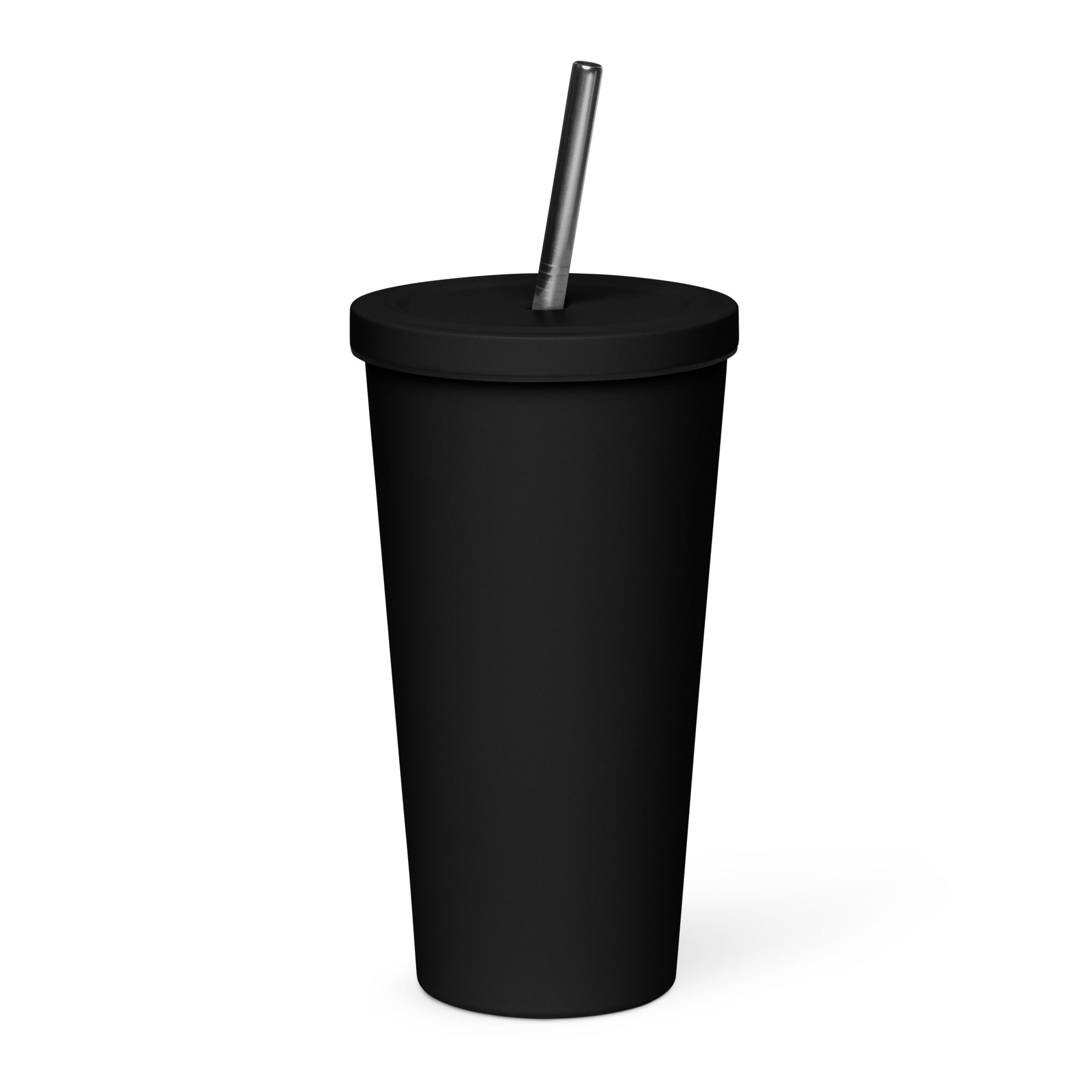 tbc Insulated tumbler with a straw